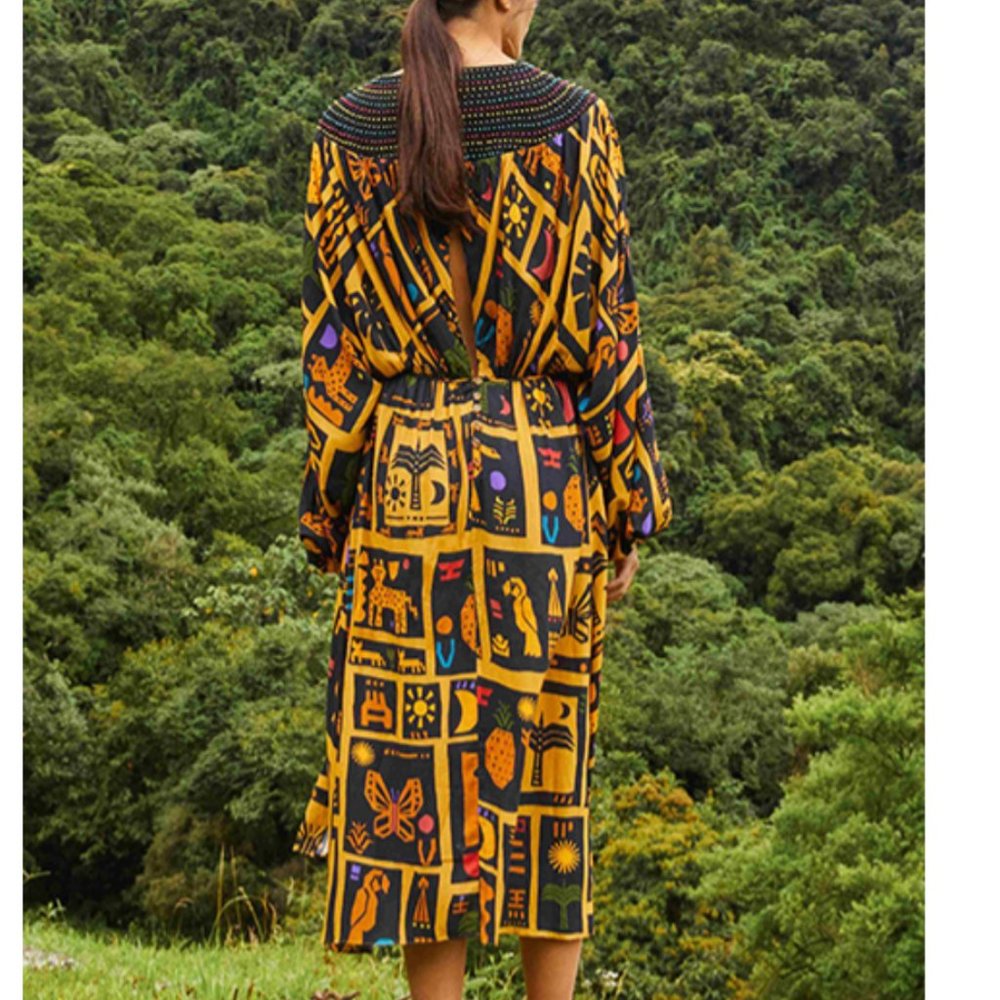 FARM Rio Tropical Icons Midi Dress